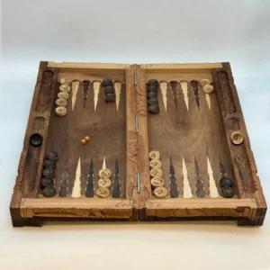 Backgammon and Chess Board Engraved - Shir29