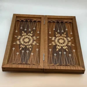 Backgammon and Chess Board Engraved - Polo37