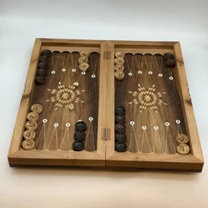 Backgammon and Chess Board Engraved - Eagle30