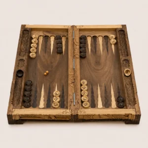 Backgammon and Chess Board Engraved - Cyrus32
