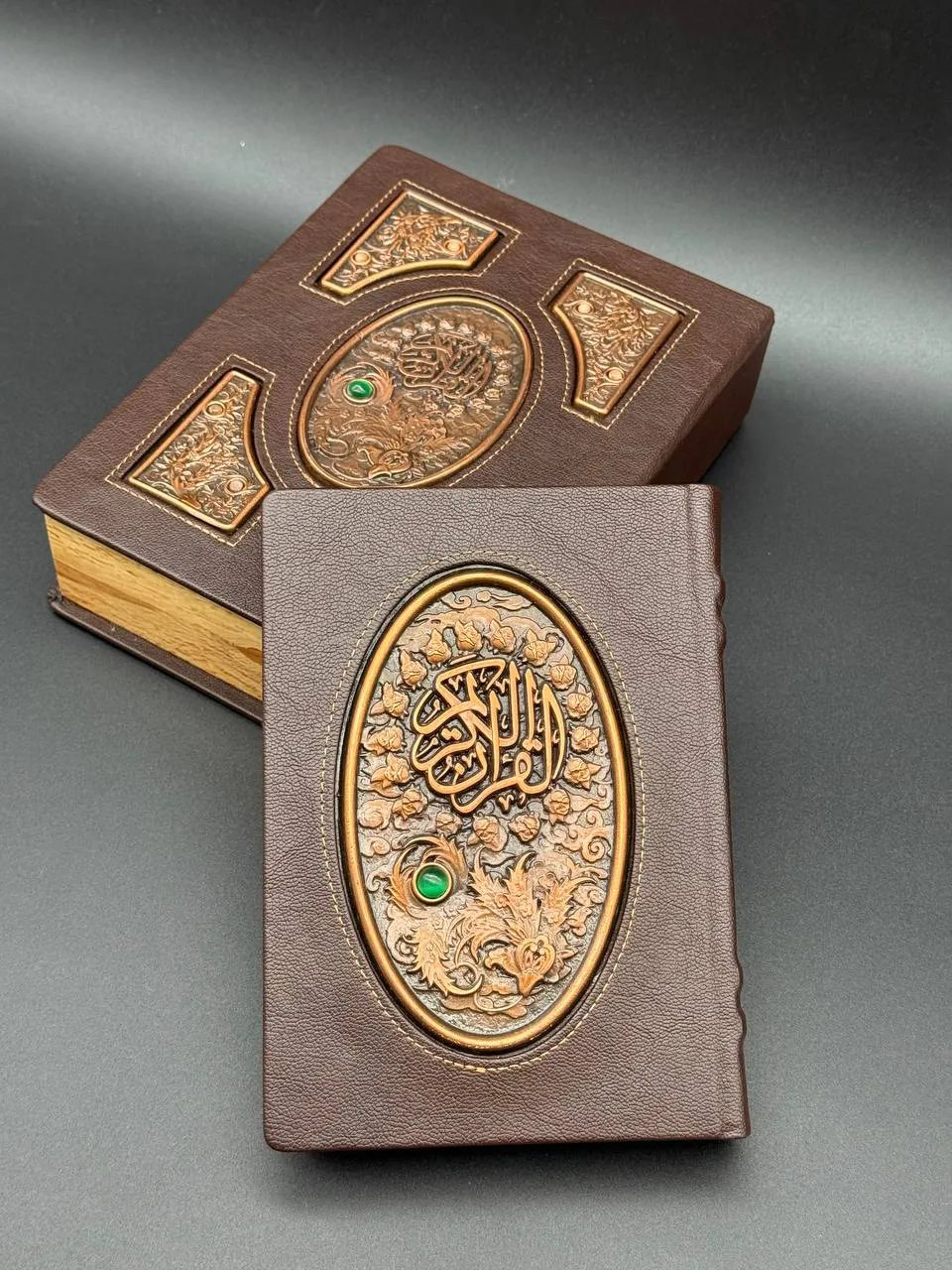 Holy Quran 18 – 5-Piece Copper Inlay & Leather Edition - Image 5