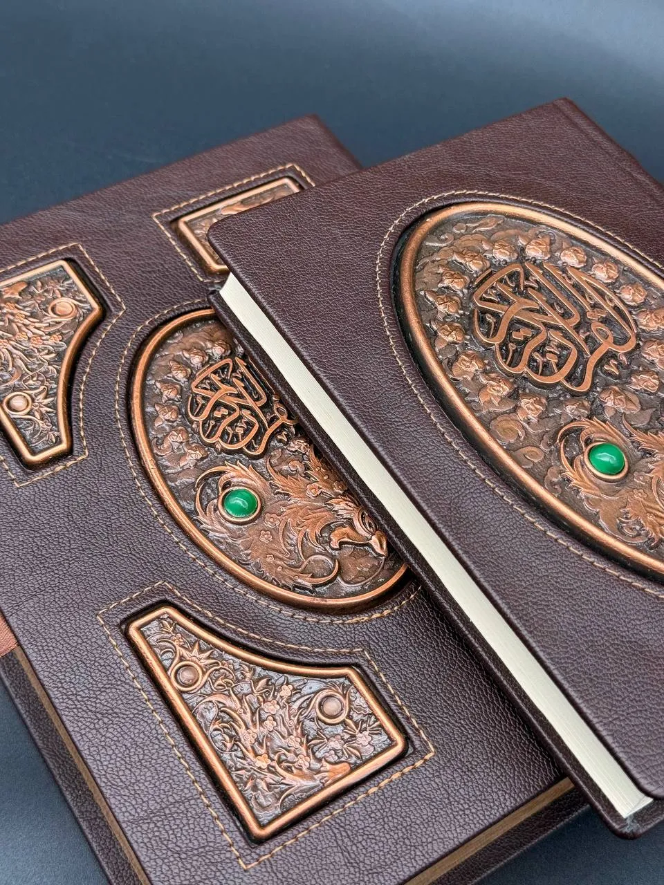 Holy Quran 18 – 5-Piece Copper Inlay & Leather Edition - Image 7