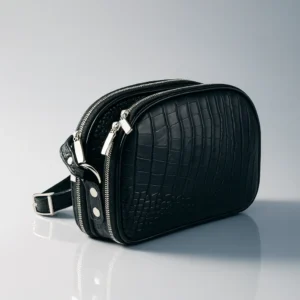 Genuine Leather Crescent Shoulder Bag LEA056