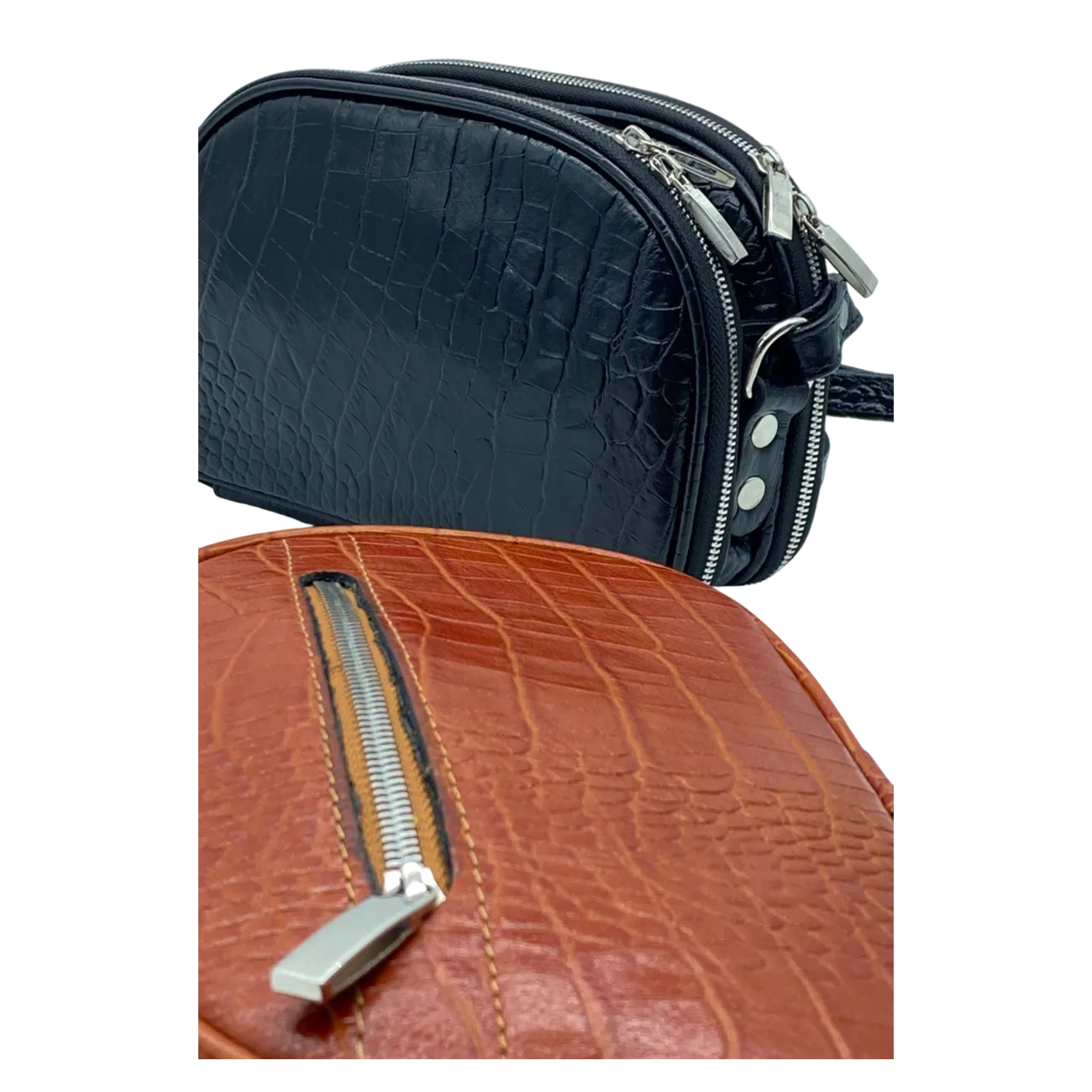 Genuine Leather Crescent Shoulder Bag LEA056 - Image 4
