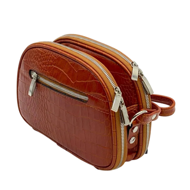 Genuine Leather Crescent Shoulder Bag LEA056 - Image 3
